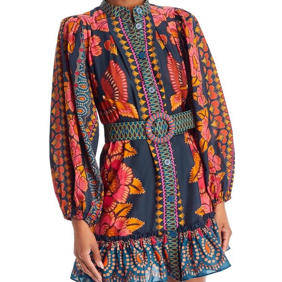 NWT Ainika Sparkle Puff Sleeve Cotton Mini Dress Sz XL - Picture 1 of 6
